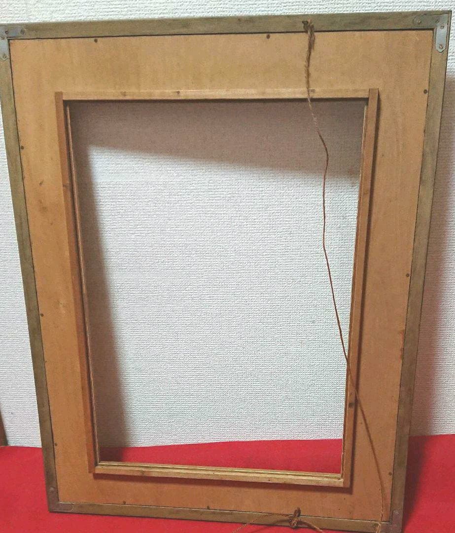 アンティーク木製額縁        古い木彫り額縁