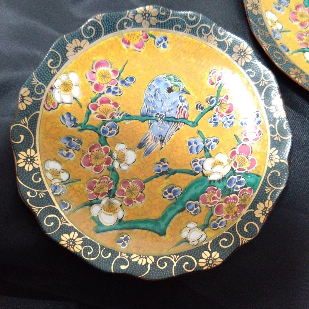 未使用 九谷焼 正峰窯 銘々皿5枚　お祝い