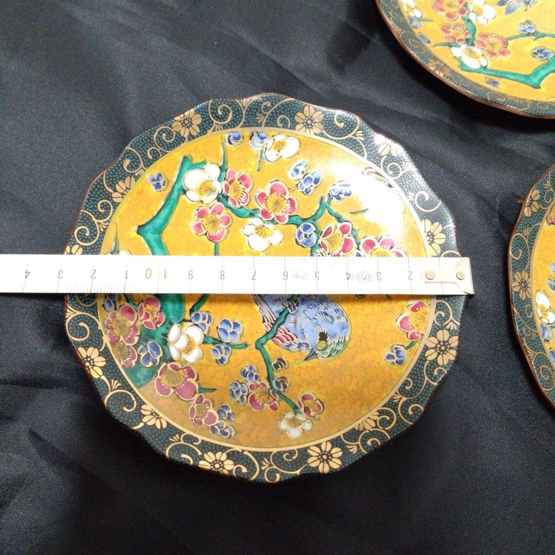 未使用 九谷焼 正峰窯 銘々皿5枚　お祝い