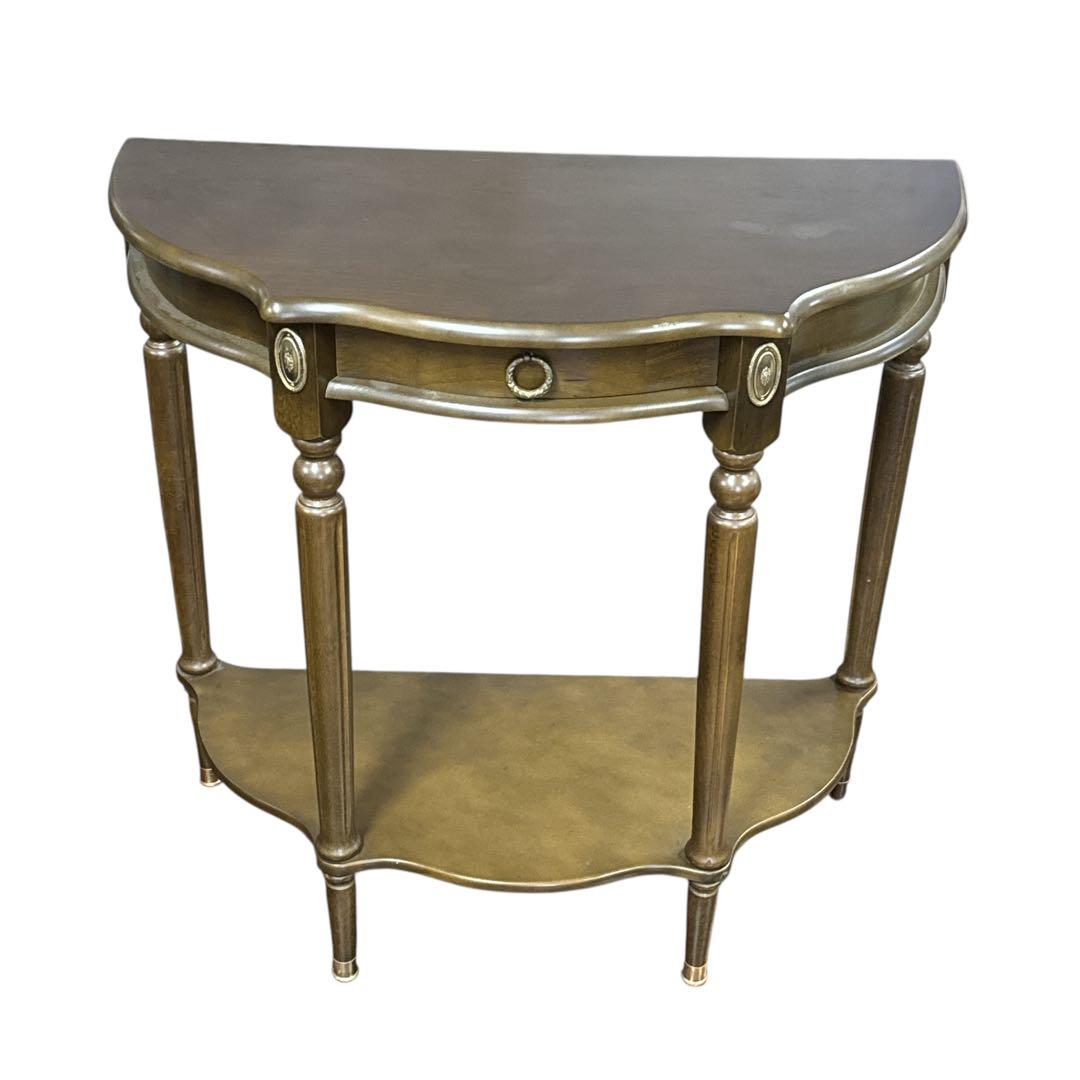 コンソールカウンターテーブル引出し付き 花台　電話台