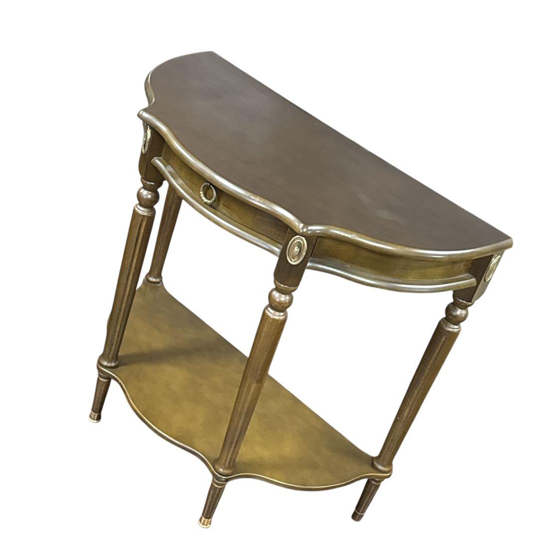 コンソールカウンターテーブル引出し付き 花台　電話台