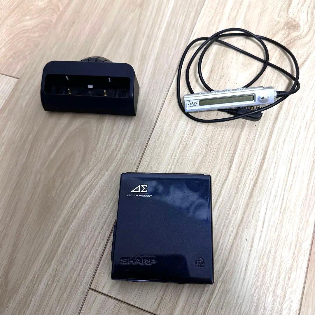 SHARP auvi MD-DS70-B ポータブルMDプレーヤー