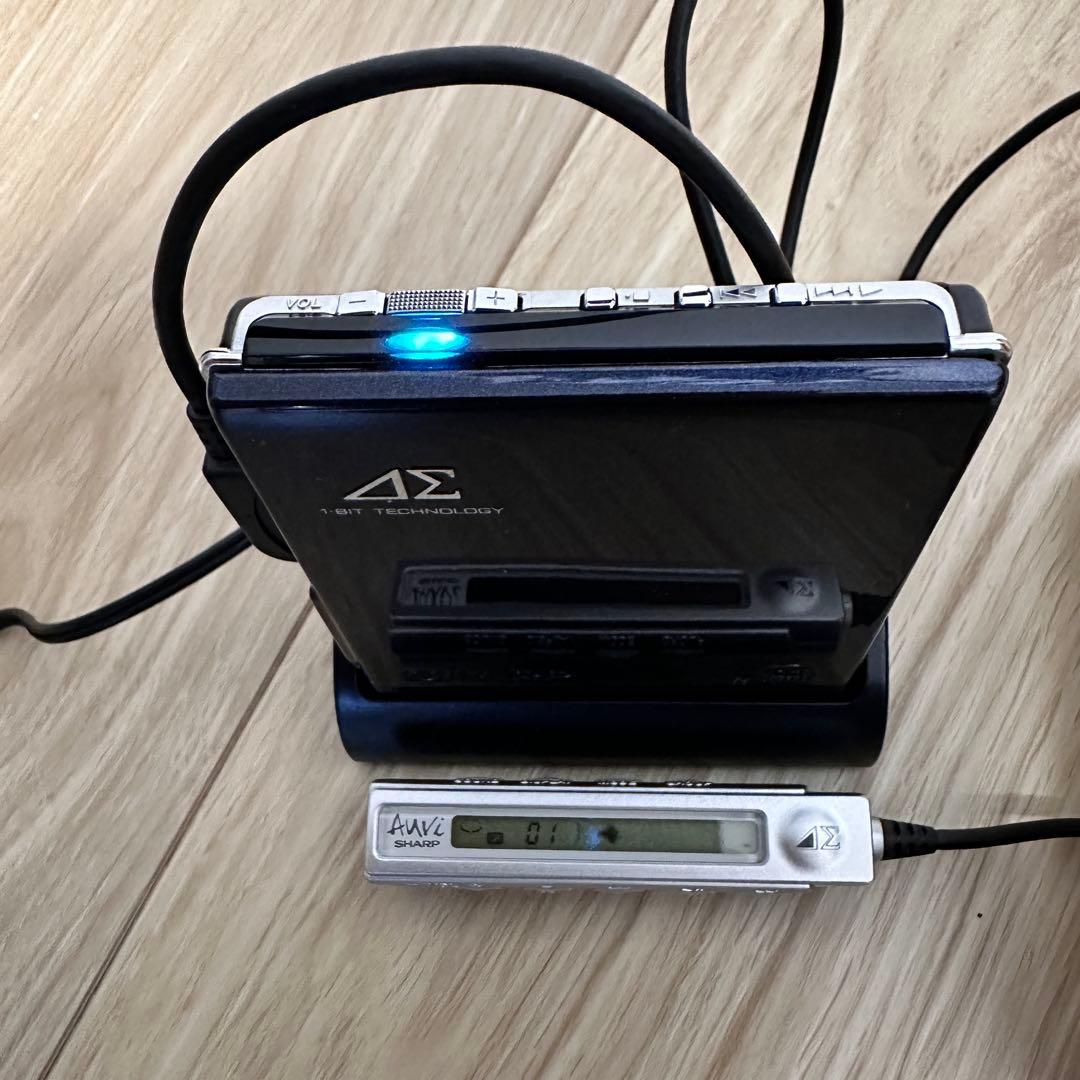 SHARP auvi MD-DS70-B ポータブルMDプレーヤー