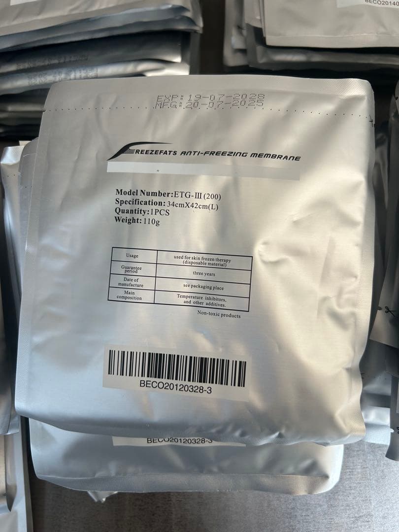 脂肪冷却シート　大量売り　ショーツやジェル付き