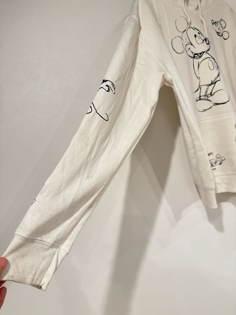 【希少デザイン】ディズニー ミッキーマウス スウェットパーカー スケッチ S