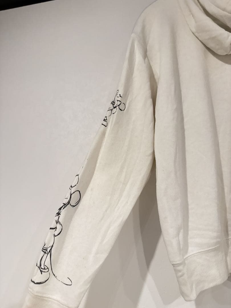 【希少デザイン】ディズニー ミッキーマウス スウェットパーカー スケッチ S