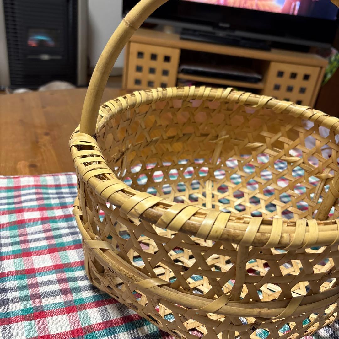 竹細工　かごバック　中型