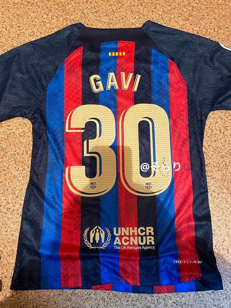 バルセロナ ガビ ユニフォーム サイン入り