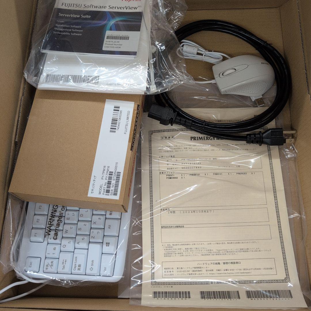 Fujitsu PRIMERGY TX1310 M5 サーバーセット