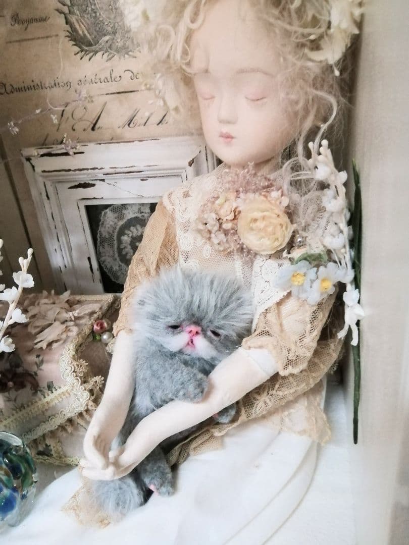 ちょがんちゃん❤️オーダー❤️生後15日♡子猫ちゃん♡アートドール♡ぬいぐるみ♡
