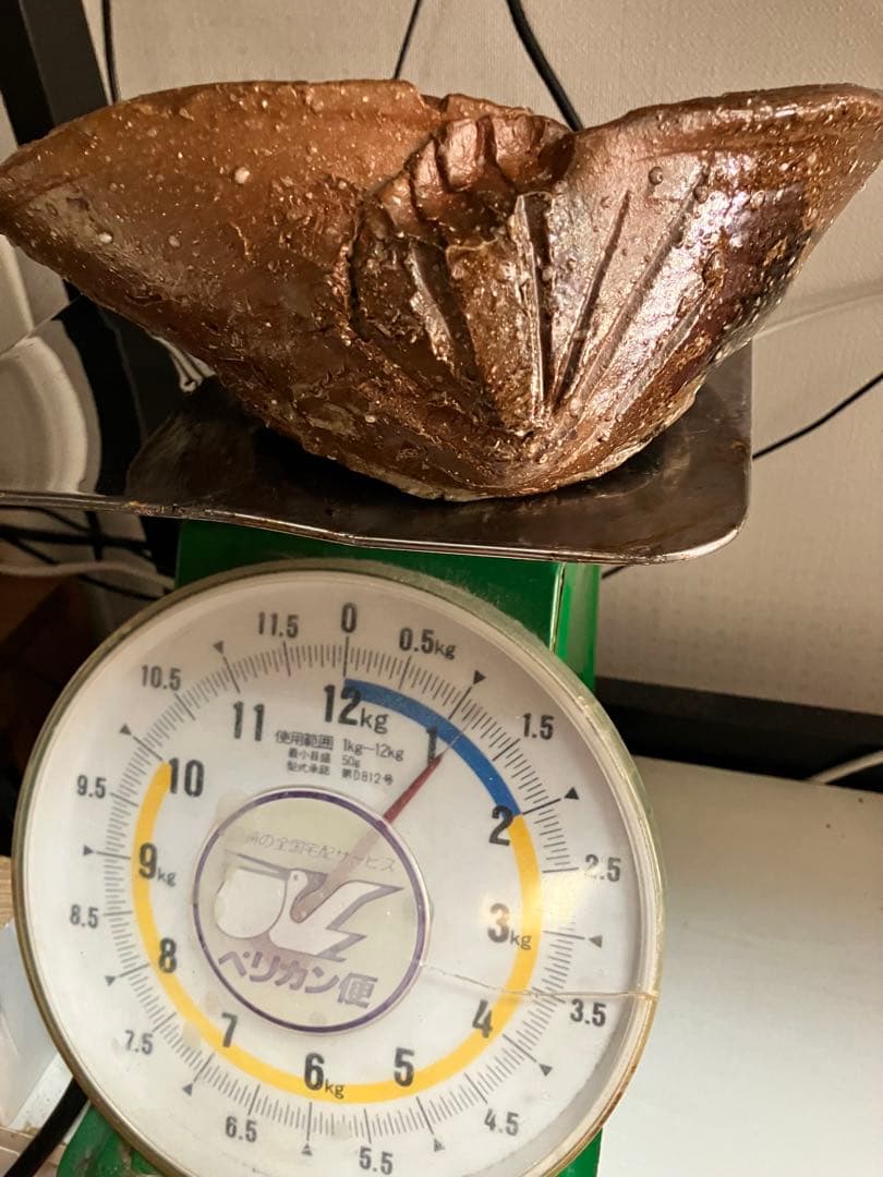 琉球　沖縄　当真裕爾作　貝型の皿　ヤチムン　やちむん　珍品　希少 ニュウ有