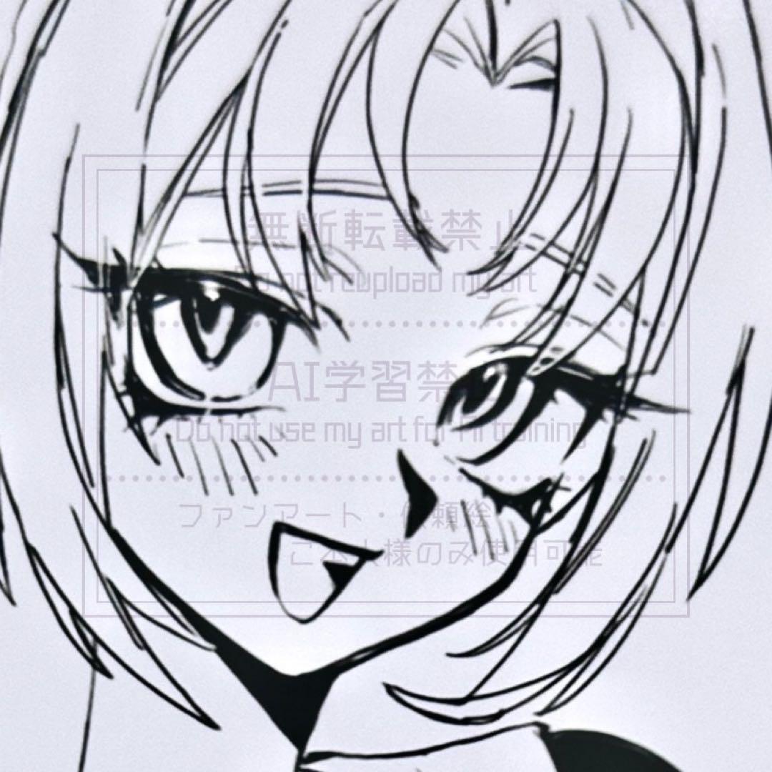 夜空♡グッズ整理中♡ イラストオーダー 落書きポストカード