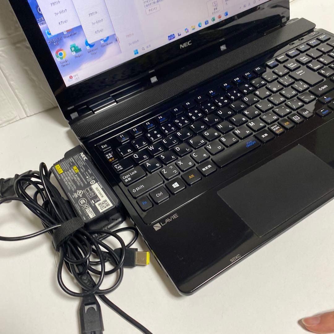 Windows11オフィス2024年WebカメSSDサクサク起動NECノートPC