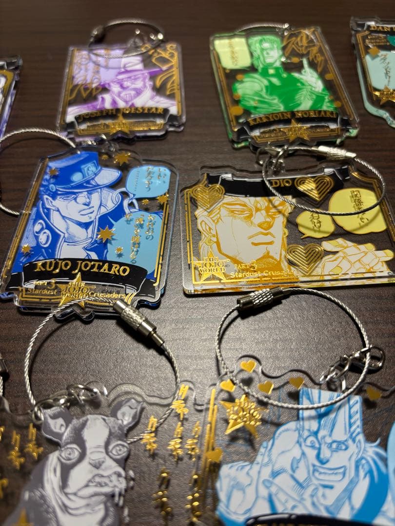 ジョジョの奇妙な冒険 ワイヤーキーホルダー3部　全種セット