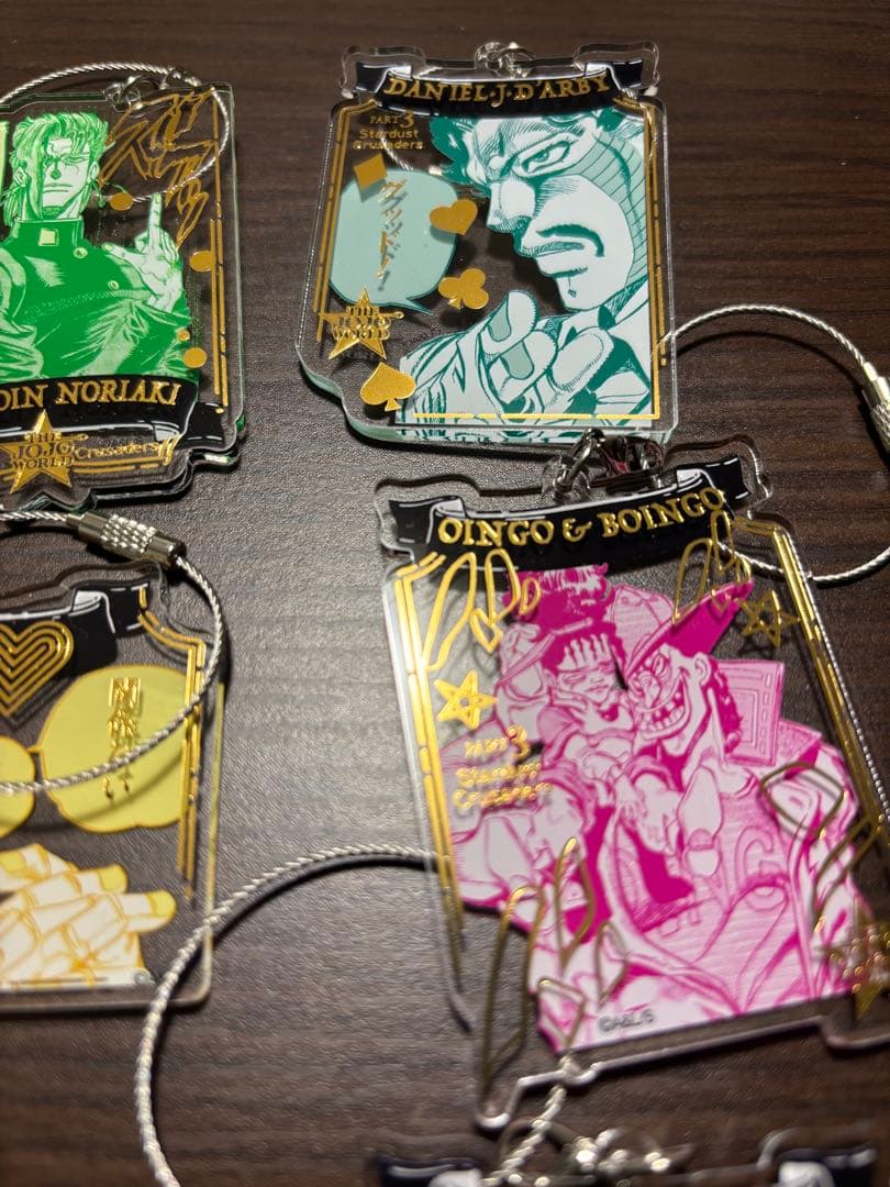 ジョジョの奇妙な冒険 ワイヤーキーホルダー3部　全種セット