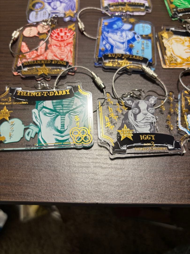 ジョジョの奇妙な冒険 ワイヤーキーホルダー3部　全種セット