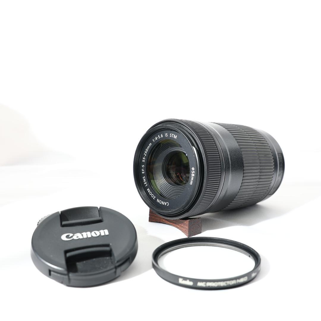 【極美品】canon EF-S 55-250mm IS STM 望遠レンズ ①
