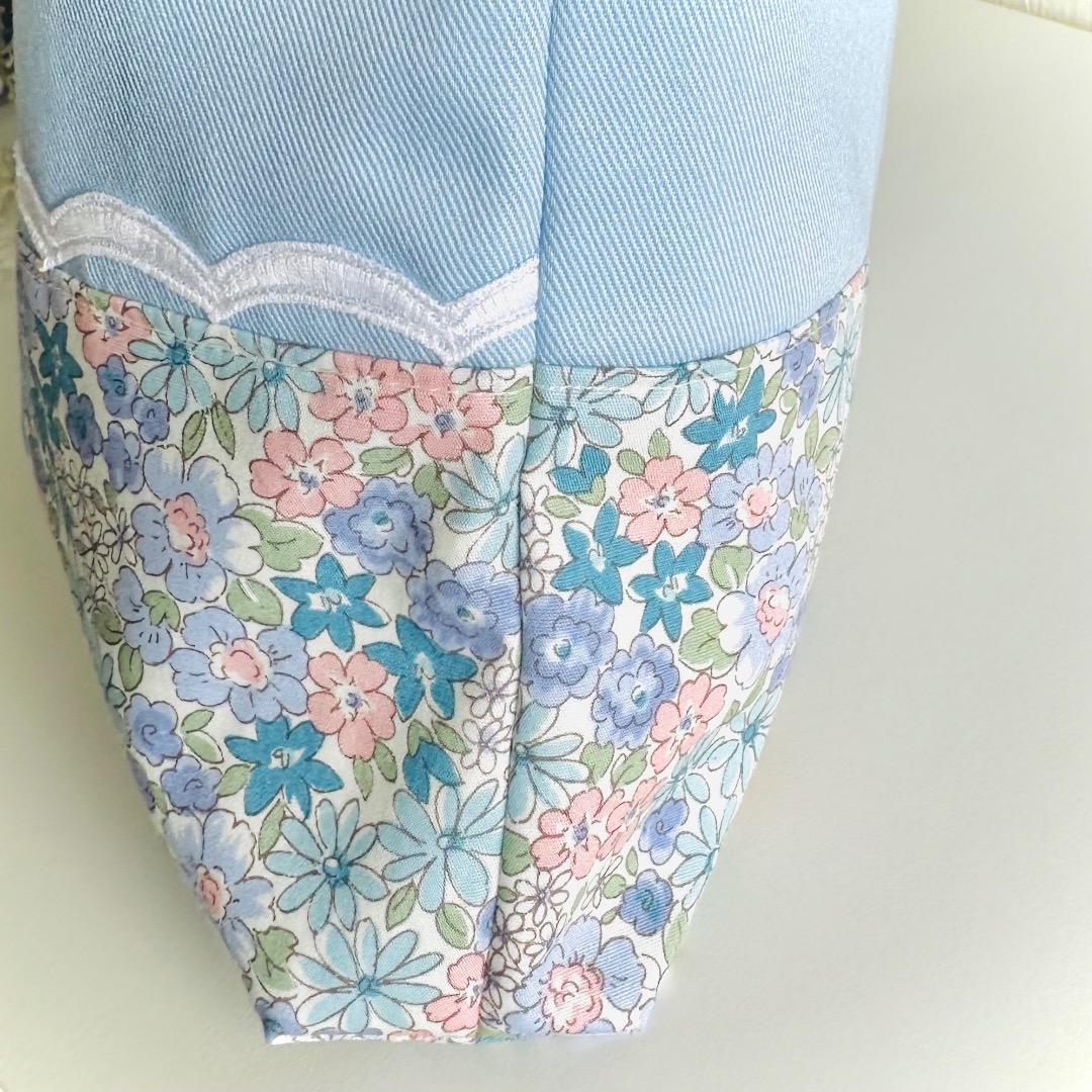 ぴよこ様【187】レッスンバッグ　花柄　上履き　入園入学　ハンドメイド女の子