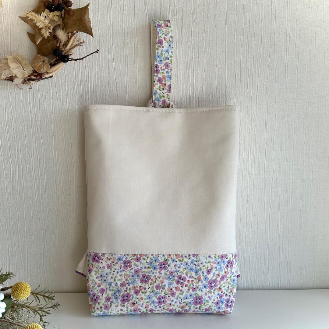 ぴよこ様【187】レッスンバッグ　花柄　上履き　入園入学　ハンドメイド女の子