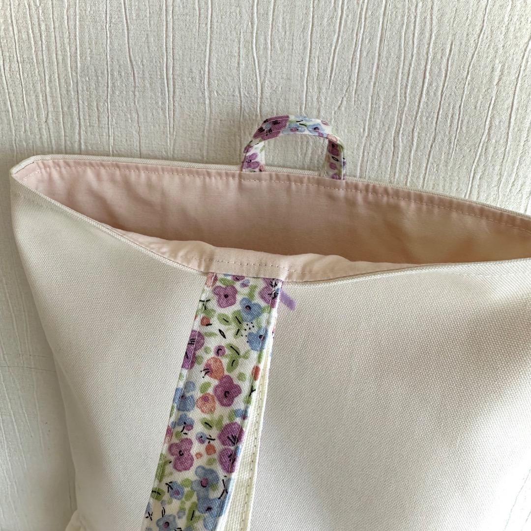 ぴよこ様【187】レッスンバッグ　花柄　上履き　入園入学　ハンドメイド女の子