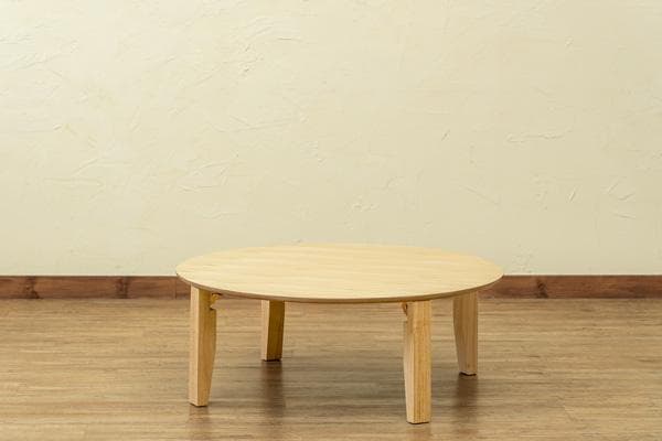 【新品送料無料】【完成品】Rosslea　折り畳みテーブル　85Φ　NA/WAL