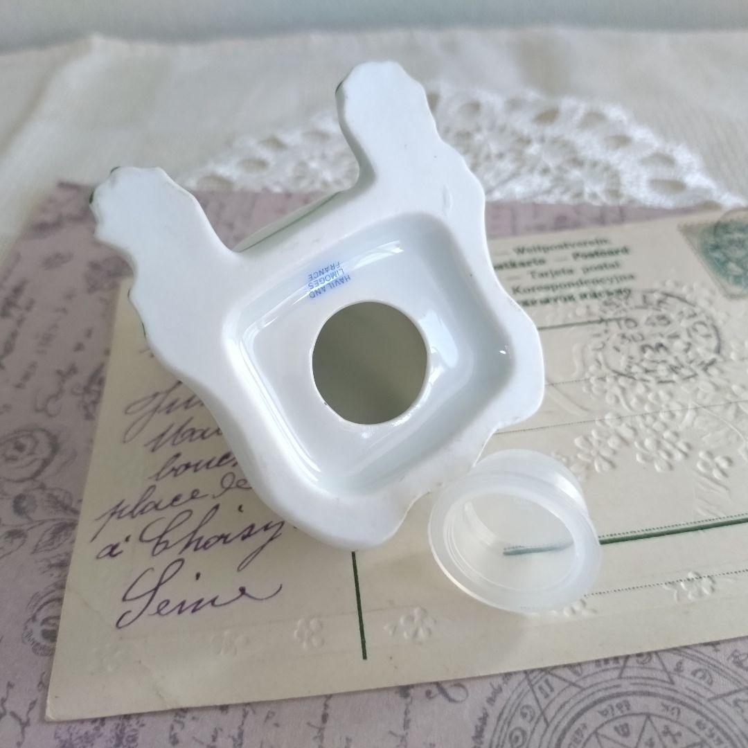 リモージュ　アビランド　調味料入れ　カエル　フランス製　ヴィンテージ　蛙　置物