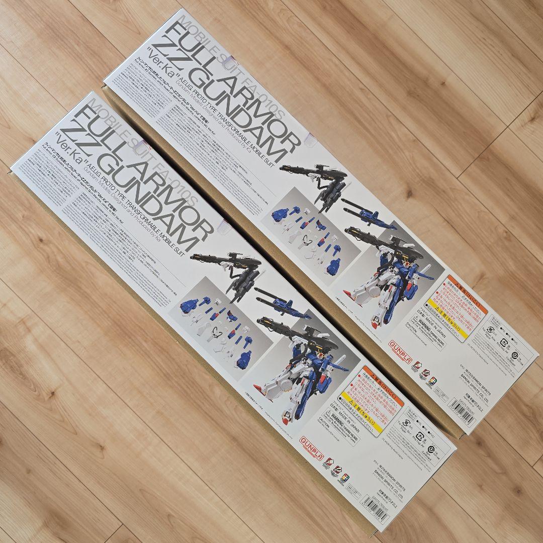 MG フルアーマーZZガンダム \"Ver.Ka\" 未組立2点セット