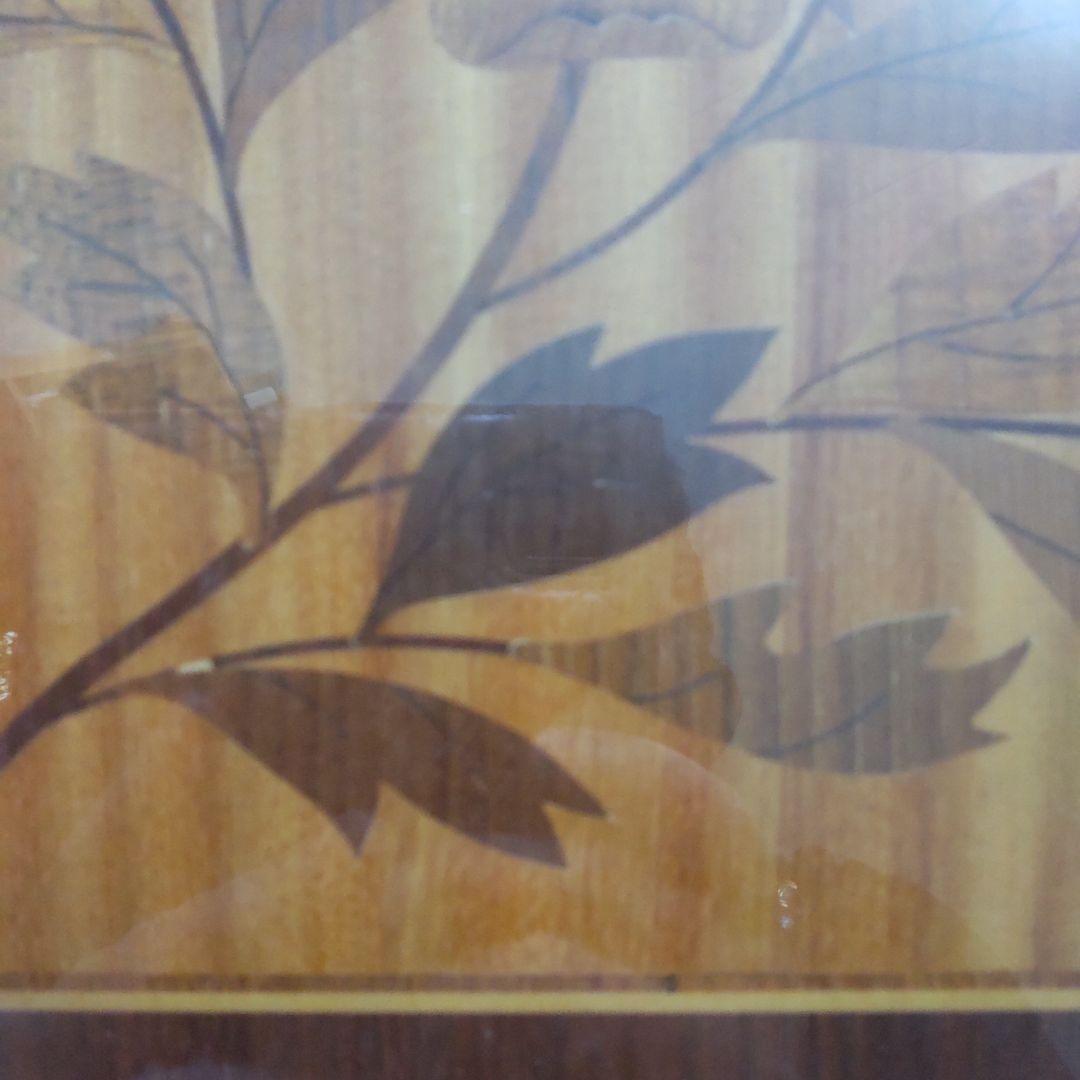 最終値下げ　箱根木象嵌 壁掛け 長澤正秀作 箱根寄木細工 寄木細工 木象嵌