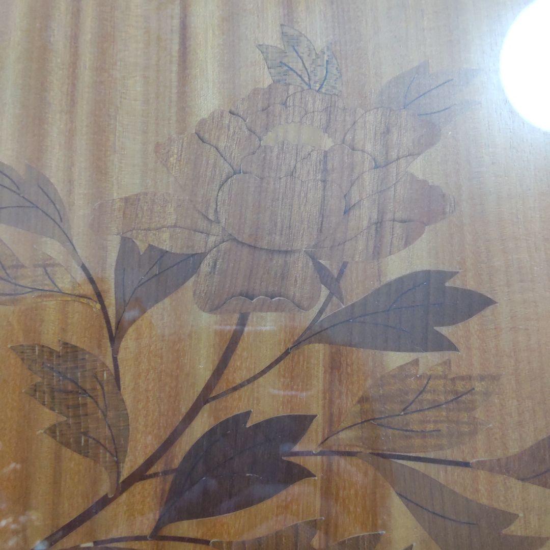 最終値下げ　箱根木象嵌 壁掛け 長澤正秀作 箱根寄木細工 寄木細工 木象嵌