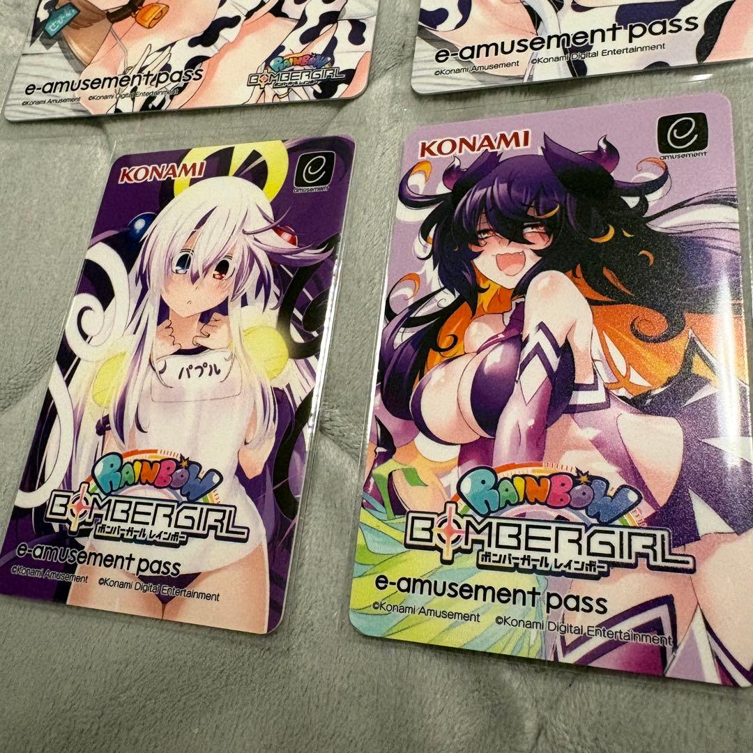 ボンバーガール　e-amusement pass カード5枚　カウカウガールズ