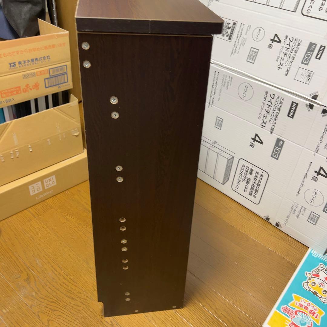 CDストッカー収納 CD DVDラック ダークブラウン 棚 ディスプレイ