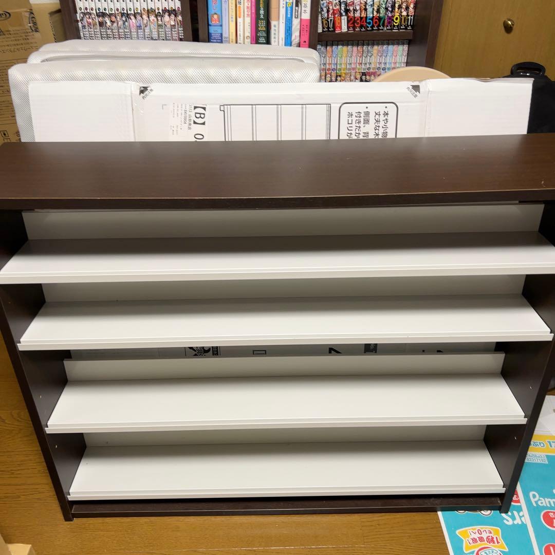 CDストッカー収納 CD DVDラック ダークブラウン 棚 ディスプレイ