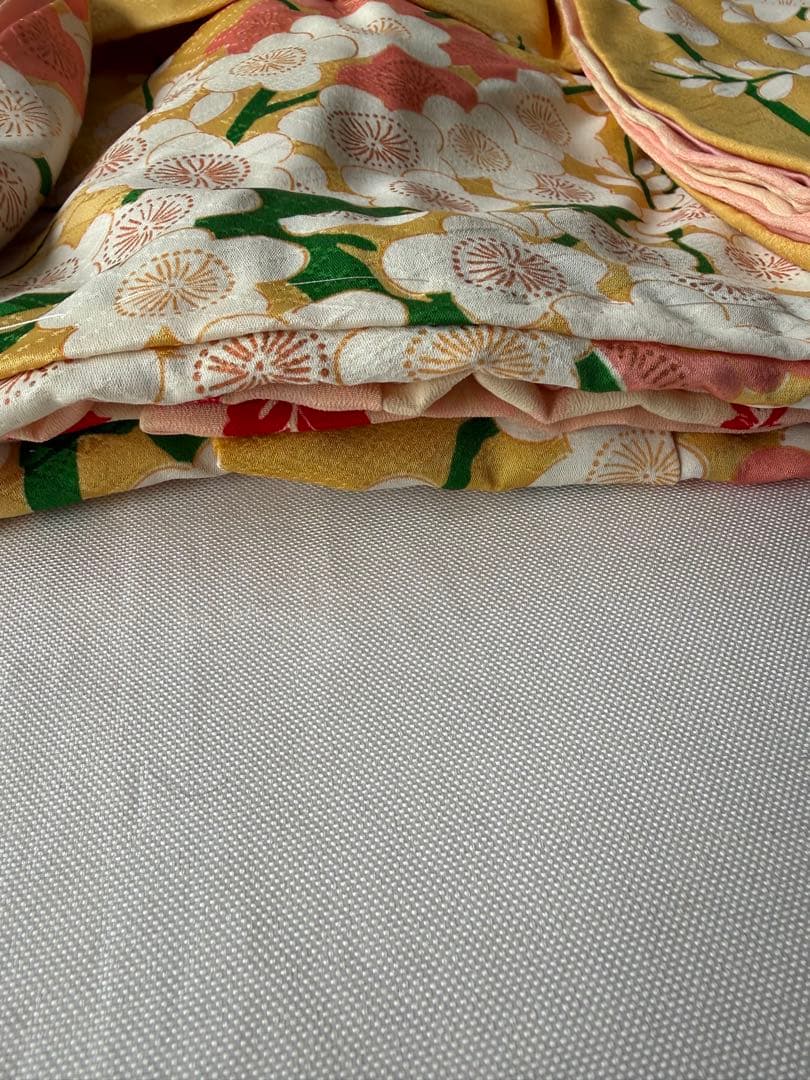 市松人形の本振り袖比翼仕立て　15号用　アンティークビスクドール