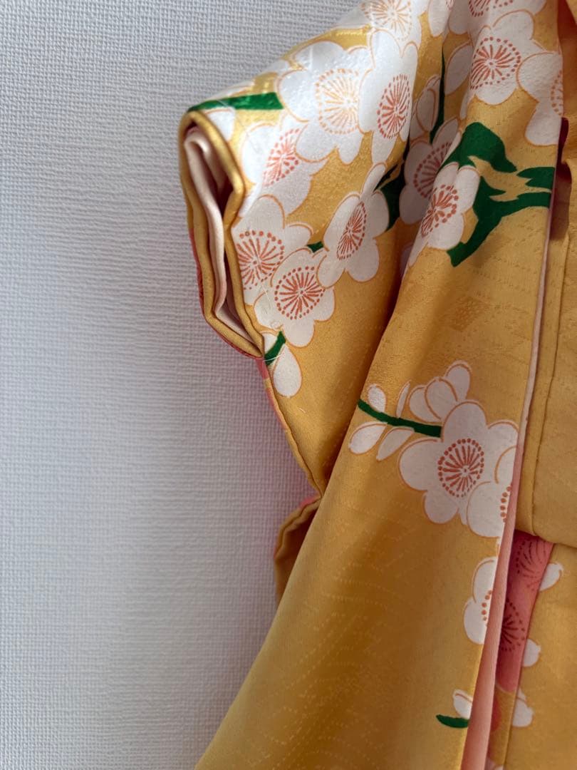 市松人形の本振り袖比翼仕立て　15号用　アンティークビスクドール