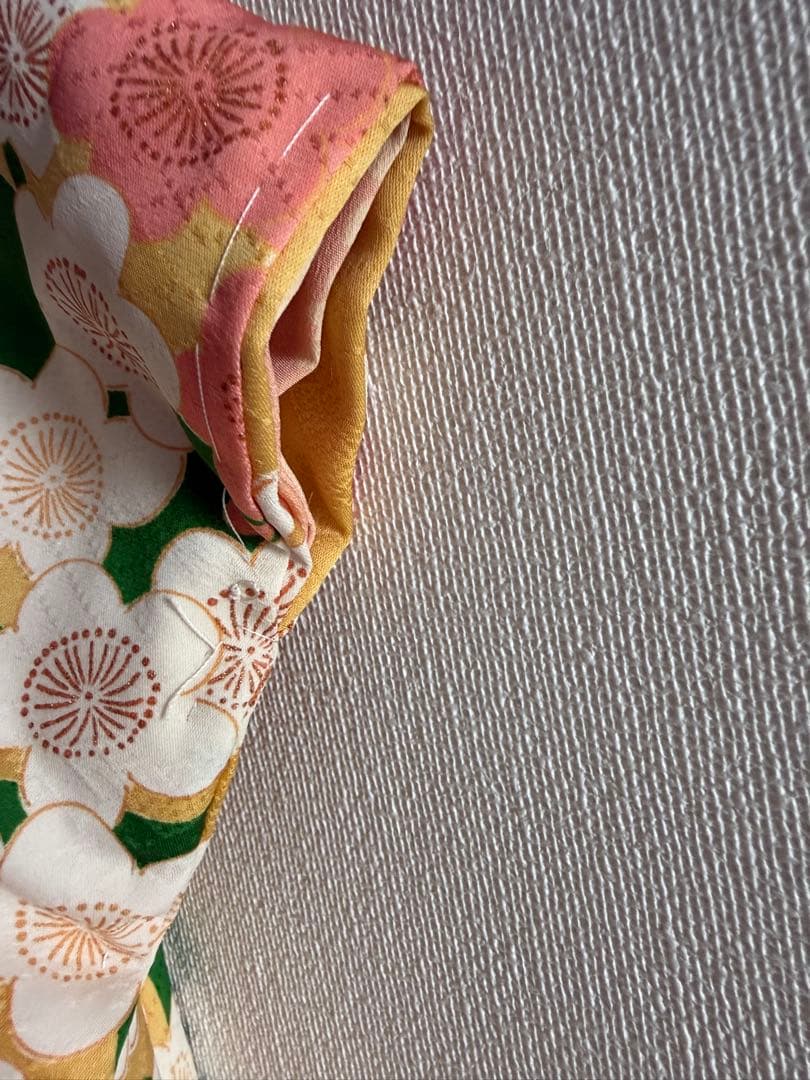 市松人形の本振り袖比翼仕立て　15号用　アンティークビスクドール