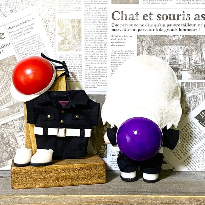 ぬい服 10cm 洋服 黒つなぎ オーダーページ