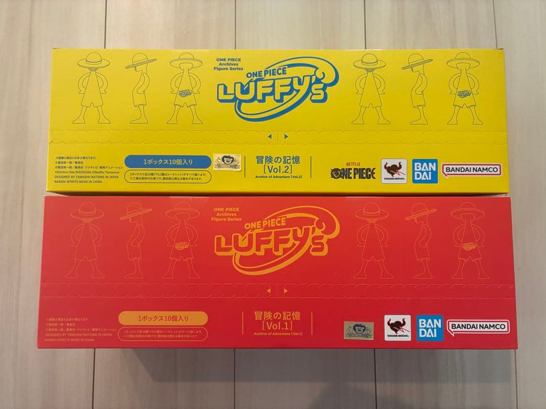 【新品・未開封】ONE PIECE luffy's 冒険の記憶 vol.1＆2