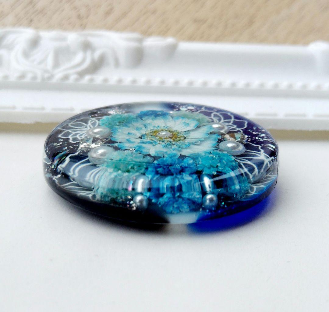 【1355】レジン　マトリカリア　ヘアゴム　ポニーフック　ブロ―チ　ハンドメイド