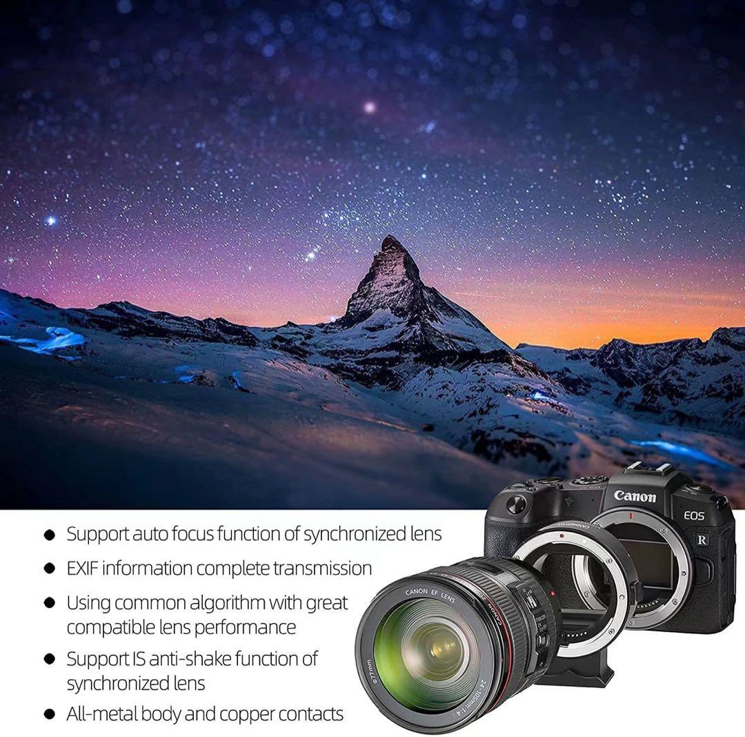 canon EFレンズ→EOS R5カメラ マウントアダプター ef-eosr