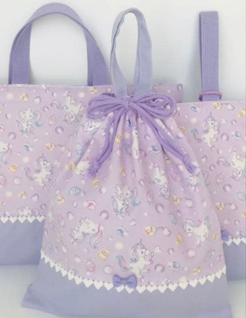 ぷち子　レッスンバッグ　上履き入れ　ハンドメイド