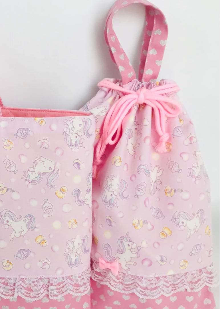 ぷち子　レッスンバッグ　上履き入れ　ハンドメイド