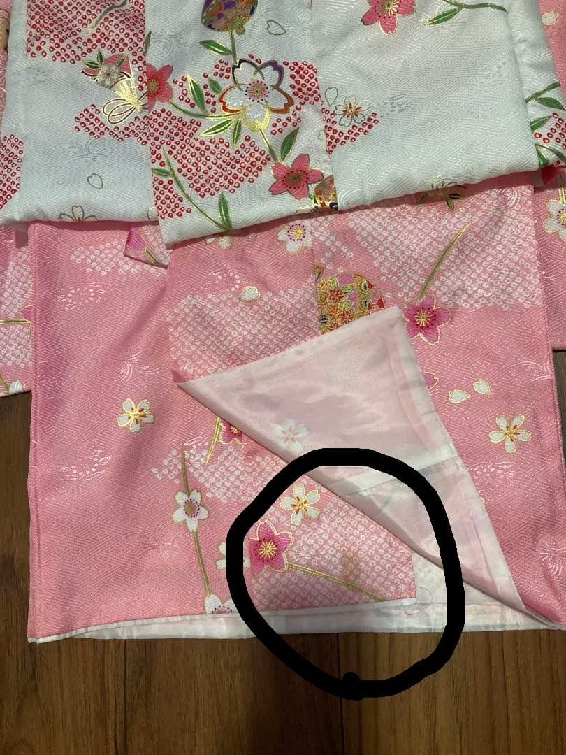 七五三　三才　女の子　着物　被布　ピンク　フルセット　キョウエツ