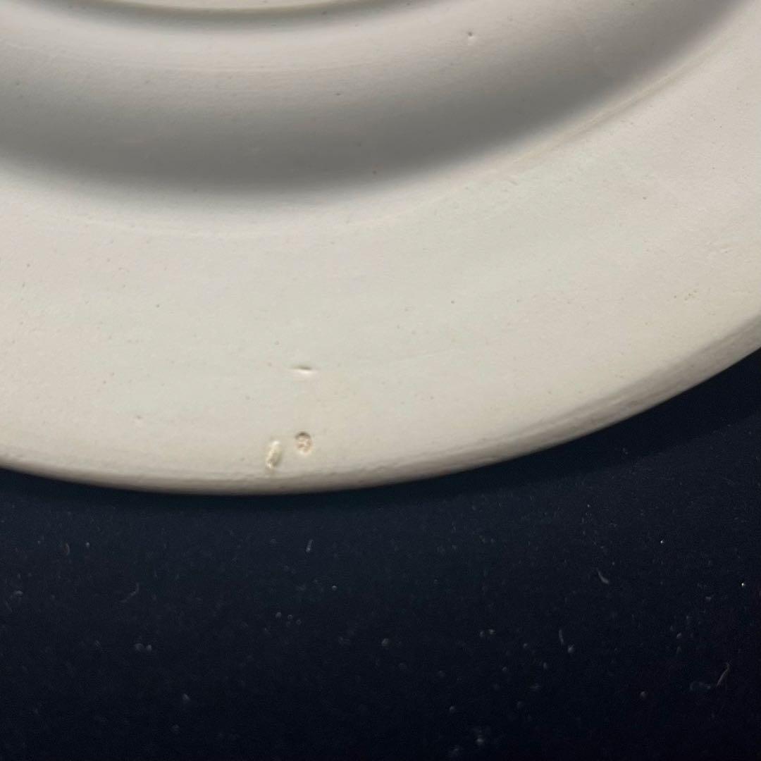 フランスアンティーク皿 リュネヴィル グリザイユ 「川辺のひととき」 【B】