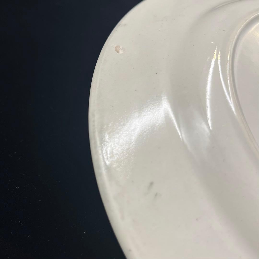 フランスアンティーク皿 リュネヴィル グリザイユ 「川辺のひととき」 【B】