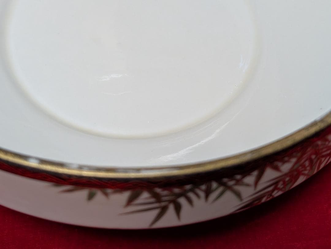 両手鍋　手付鍋　シチュー　スープチューリン　九谷　ビンテージ　大皿　一式　青竹