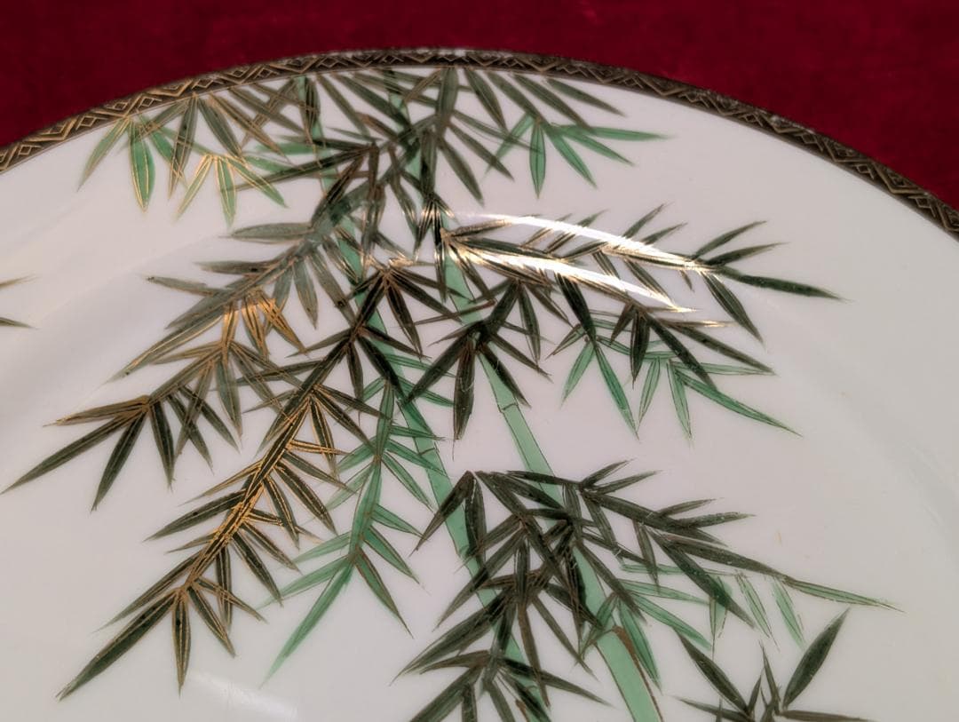 両手鍋　手付鍋　シチュー　スープチューリン　九谷　ビンテージ　大皿　一式　青竹