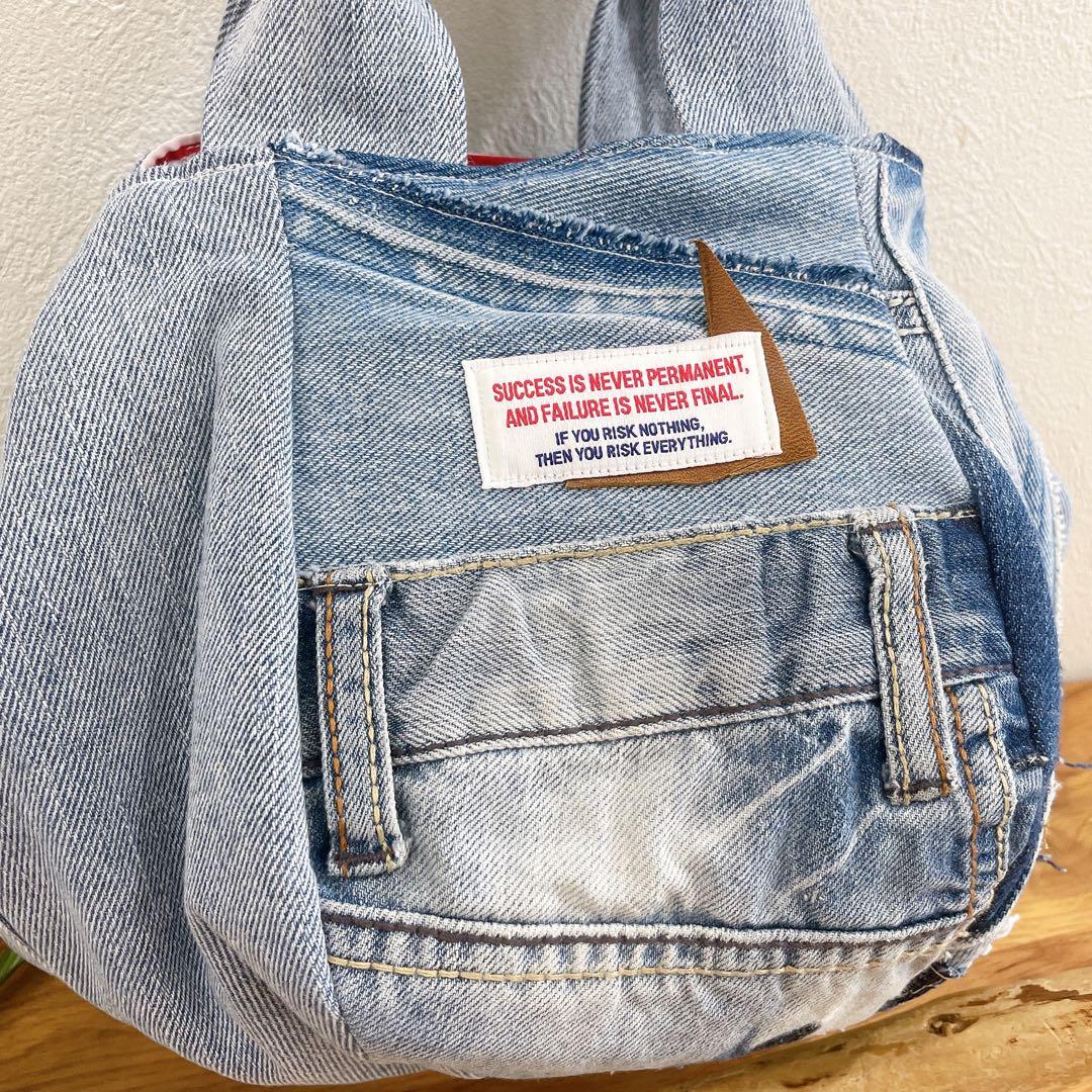 デニムリメイク❤︎3way バルーントートバッグ ショルダーバッグ