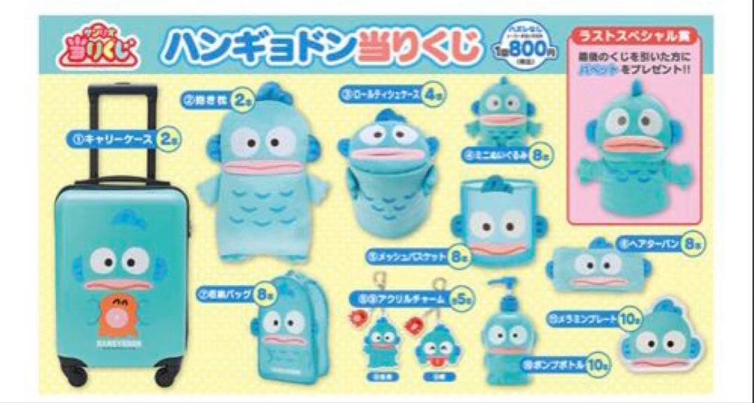 ハンギョドン 一番くじ キャリーケース