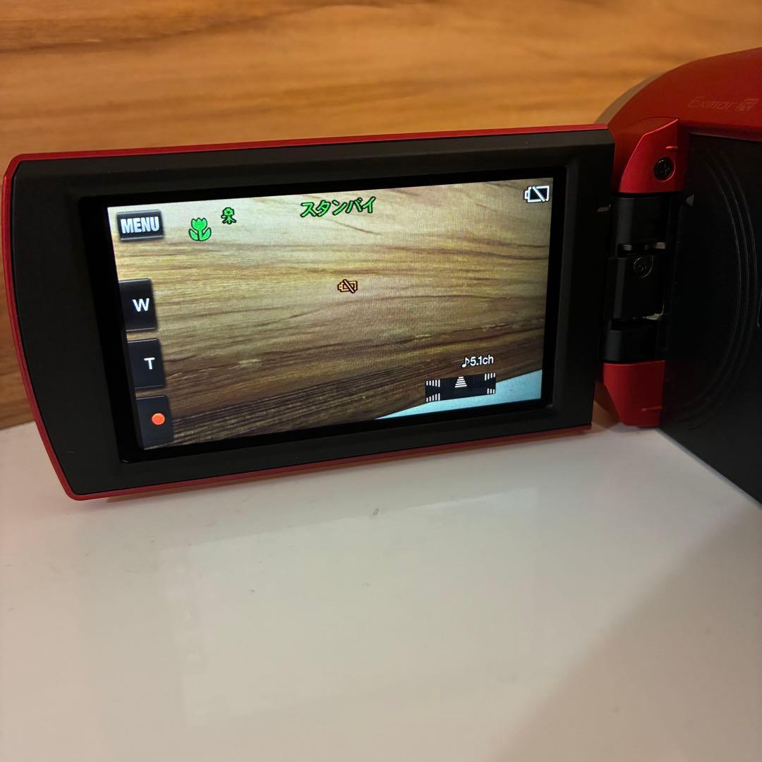 【ほぼ新品】SONY　ビデオカメラ　HDR-CX680 2019年製　レッド