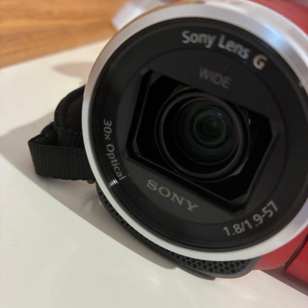 【ほぼ新品】SONY　ビデオカメラ　HDR-CX680 2019年製　レッド